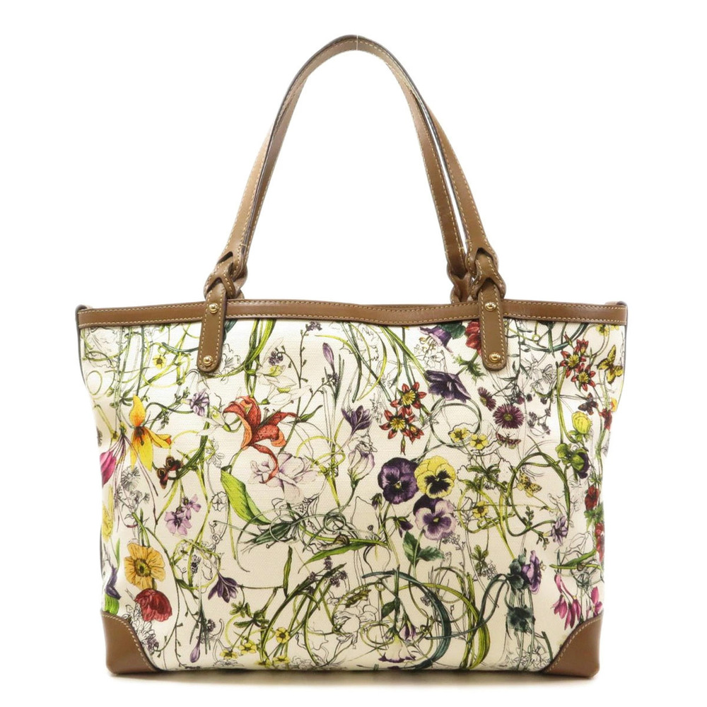Gucci Bag Flower Flora Tote Canvas
